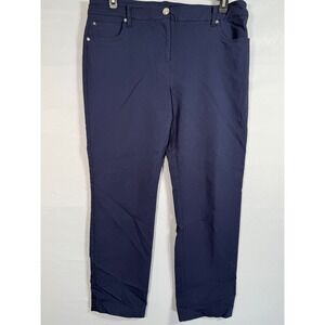 Zac & Rachel Stretch Women's Blue Dress‎ Pants Size 16 Stretch Business 36x27.5"